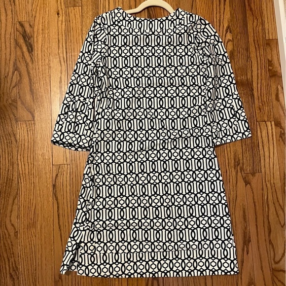 NWOT Women’s Jude Connally 3/4 length sleeve, blue and white dress, size: XS - Picture 2 of 3